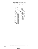 CONTROL PANEL Diagram and Parts List for MW8700XS0  Whirlpool Microwave