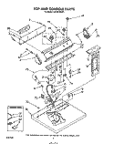 TOP AND CONSOLE , LITERATURE AND OPTIONAL Diagram and Parts List for LG7081XSM1  Whirlpool Dryer