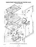 COMPARTMENT SEPARATOR AND CONTROL Diagram and Parts List for ET18AKXLWR0  Whirlpool Refrigerator