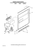 INNER DOOR PARTS Diagram and Parts List for WDT790SAYM1  Whirlpool Dishwasher