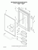 REFRIGERATOR DOOR PARTS Diagram and Parts List for CB19G7B00B5  Whirlpool Refrigerator