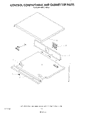 CONTROL COMPARTMENT AND CABINET TOP Diagram and Parts List for KEBI171SBL0  KitchenAid Wall Oven