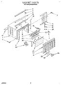 CABINET, OPTIONAL Diagram and Parts List for BHAC0500XS4  Whirlpool Air Conditioner
