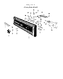 CONTROL PANEL Diagram and Parts List for 8597L00  Roper Dishwasher