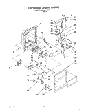 DISPENSER FRONT Diagram and Parts List for 3XARG499WP00  Whirlpool Refrigerator