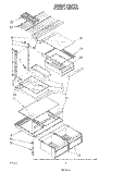 SHELF Diagram and Parts List for ET18MKXSW02  Whirlpool Refrigerator