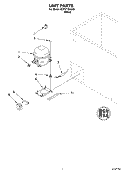 UNIT Diagram and Parts List for SCF0710HQ00  Whirlpool Freezer