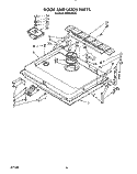 DOOR AND LATCH Diagram and Parts List for KUDS220T4  KitchenAid Dishwasher