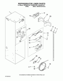 REFRIGERATOR LINER PARTS Diagram and Parts List for KSSS48QTW03  KitchenAid Refrigerator