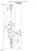 BRAKE AND DRIVE TUBE Diagram and Parts List for RAS8445JQ0  Roper Washer