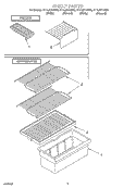SHELF Diagram and Parts List for ET14JKXJN00  Whirlpool Refrigerator