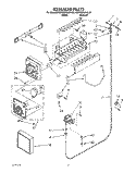 ICEMAKER Diagram and Parts List for KSRS25QAAL02  KitchenAid Refrigerator