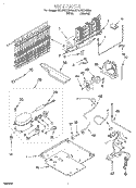 UNIT Diagram and Parts List for ET19RKXGN00  Whirlpool Refrigerator