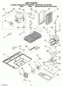 UNIT PARTS Diagram and Parts List for KSCK25FVWH01  KitchenAid Refrigerator