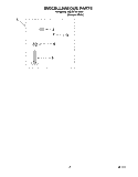 MISCELLANEOUS, LIT/OPTIONAL Diagram and Parts List for 3XLA87W72BQ1  Whirlpool Washer