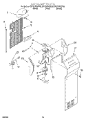 AIR FLOW Diagram and Parts List for KSRS27FGBL02  KitchenAid Refrigerator