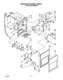 DISPENSER FRONT Diagram and Parts List for KSRS22DWAL00  KitchenAid Refrigerator