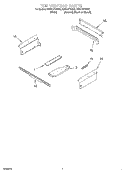 TOP VENTING, OPTIONAL Diagram and Parts List for RS610PXGN3  Whirlpool Range