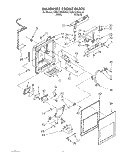 DISPENSER FRONT Diagram and Parts List for KSRC22DAAL00  KitchenAid Refrigerator