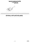 MISCELLANEOUS PARTS OPTIONAL PARTS (NOT INCLUDED) Diagram and Parts List for KUDL01ILBS3  KitchenAid Dishwasher