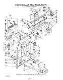 CONTROLS AND REAR PANEL Diagram and Parts List for LA5000XSW0  Whirlpool Washer