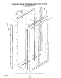 CABINET TRIMS AND BREAKER TRIM Diagram and Parts List for KSRF42DTX02  KitchenAid Refrigerator