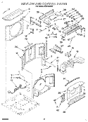 AIRFLOW AND CONTROL Diagram and Parts List for ACQ102RD0  Whirlpool Air Conditioner