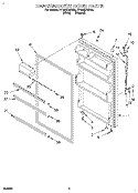 REFRIGERATOR DOOR Diagram and Parts List for RT18DKXEW00  Roper Refrigerator
