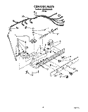 CONTROL Diagram and Parts List for 8ED22RQXXW00  Whirlpool Refrigerator