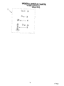 MISCELLANEOUS PARTS OPTIONAL PARTS (NOT INCLUDED) Diagram and Parts List for 7MLSR6332KQ2  Whirlpool Washer