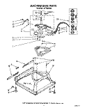 MACHINE BASE Diagram and Parts List for LA7780XSW2  Whirlpool Washer
