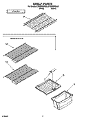 SHELF PARTS, OPTIONAL PARTS Diagram and Parts List for ET0WSRXML02  Whirlpool Refrigerator