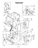 CABINET Diagram and Parts List for LG5791XSW0  Whirlpool Dryer