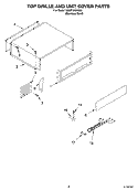 TOP GRILLE AND UNIT COVER PARTS Diagram and Parts List for KSSP36QKS02  KitchenAid Refrigerator
