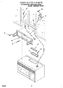 INSTALLATION Diagram and Parts List for MH6110XBQ0  Whirlpool Microwave