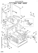 OVEN, LITERATURE Diagram and Parts List for KDDT207BAL7  KitchenAid Range