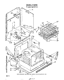 OVEN Diagram and Parts List for RM278PXL0  Whirlpool Microwave Oven Combo