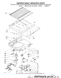 COMPARTMENT SEPARATOR Diagram and Parts List for ET18GKXSW07  Whirlpool Refrigerator