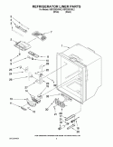 REFRIGERATOR LINER PARTS Diagram and Parts List for KBFS25EVBL2  KitchenAid Refrigerator