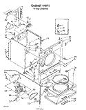 SECTION Diagram and Parts List for LE6605XPW0  Whirlpool Dryer