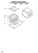 INTERNAL OVEN PARTS Diagram and Parts List for KEBC276KWH04  KitchenAid Wall Oven