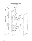 FREEZER DOOR Diagram and Parts List for 3XKGN705001  Whirlpool Refrigerator