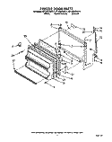 FREEZER DOOR Diagram and Parts List for ET18GKXWG11  Whirlpool Refrigerator