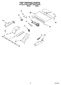 TOP VENTING, OPTIONAL Diagram and Parts List for KEBC276KWH1  KitchenAid Wall Oven