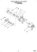 PUMP AND MOTOR Diagram and Parts List for DP840CWDB2  Whirlpool Dishwasher