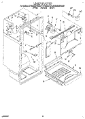 LINER Diagram and Parts List for KTRS22MDBL00  KitchenAid Refrigerator