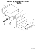 TOP GRILLE AND UNIT COVER PARTS Diagram and Parts List for KSSC36QMS03  KitchenAid Refrigerator