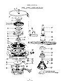 MOTOR, HEATER AND SPRAY ARM Diagram and Parts List for 8515L10  Roper Dishwasher