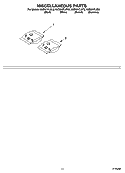 MISCELLANEOUS  PARTS, OPTIONAL PARTS (NOT INCLUDED) Diagram and Parts List for KUDI01FLBT2  KitchenAid Dishwasher