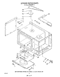 STIRRER DRIVE Diagram and Parts List for RM278BXV4  Whirlpool Microwave Oven Combo